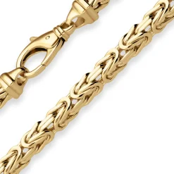 5,6mm Königskette Goldkette Collier Halskette aus 585 Gold Gelbgold 55cm