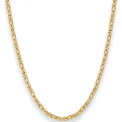 3,2mm Königskette Goldkette Collier Halskette aus 585 Gold Gelbgold 60cm