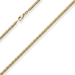 2,5mm Königskette Goldkette Collier Halskette aus 585 Gold Gelbgold 60cm