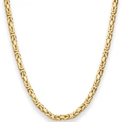 4mm Königskette Goldkette Collier Halskette aus 750 Gold Gelbgold 60cm