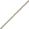 4,5mm Königskette Halskette Kette aus 585 Gold gelb/weiß bicolor 60cm Unisex