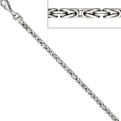3,1mm Königskette Kette Collier Halsschmuck 925 Silber 45cm Unisex