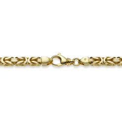 10mm Königskette Kette Halskette aus 585 Gold Gelbgold 70cm Herren