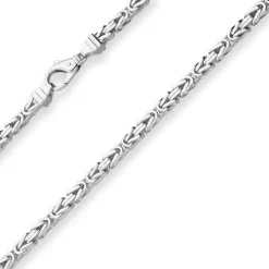 5,1mm Königskette Silberkette Collier Halskette aus 925 Silber 70cm