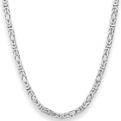 5,1mm Königskette Silberkette Collier Halskette aus 925 Silber 55cm