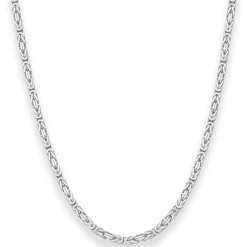 3,2mm Königskette Silberkette Collier Halskette aus 925 Silber 60cm