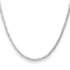 2,8mm Königskette Silberkette Collier Halskette aus 925 Silber 90cm