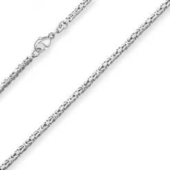 2,8mm Königskette Silberkette Collier Halskette aus 925 Silber 90cm