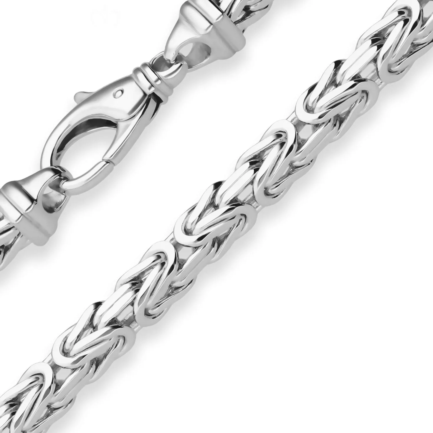 5,6mm Königskette Silberkette Collier Halskette aus 925 Silber 60cm