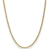 2,8mm Kordelkette Goldkette Collier Halskette aus 585 Gold Gelbgold 45cm