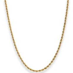 2,8mm Kordelkette Goldkette Collier Halskette aus 585 Gold Gelbgold 45cm