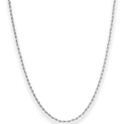 1,8mm Kordelkette massiv Silberkette Collier Halskette aus 925 Silber 45cm