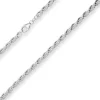 5mm Kordelkette massiv Silberkette Collier Halskette aus 925 Silber 45cm