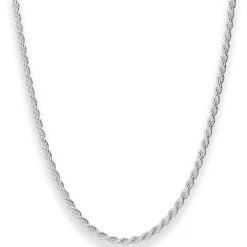 3,1mm Kordelkette massiv Silberkette Collier Halskette aus 925 Silber 55cm