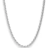 4,2mm Kordelkette massiv Silberkette Collier Halskette aus 925 Silber 45cm