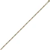 1,8mm Kugel-Armband Armkette aus 750 Gold Rotgold teil-schwarz-rhodiniert 18cm