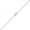 1mm Kugelkette diamantiert Kette Goldkette Halskette aus 585 Gold Weißgold, 60cm