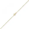 1mm Kugelkette diamantiert Kette Goldkette Halskette aus 750 Gold Gelbgold, 45cm