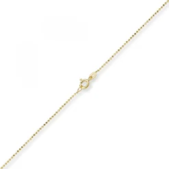 1mm Kugelkette diamantiert Kette Goldkette Halskette aus 750 Gold Gelbgold, 45cm