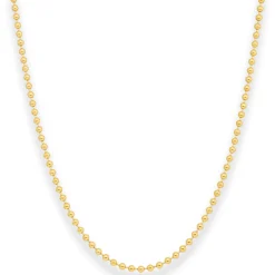 2,5mm Kugelkette Goldkette Collier Halskette aus 585 Gold Gelbgold 45cm