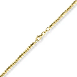 3mm Kugelkette Halskette Collier aus 585 Gold Gelbgold glatt glänzend 50cm
