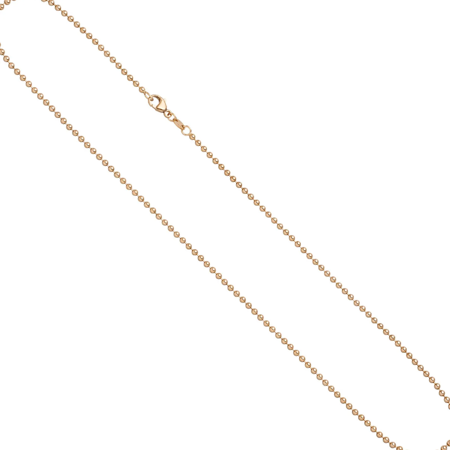 2mm Kugelkette Halskette Collier Halsschmuck aus 585 Gold Rotgold 45cm