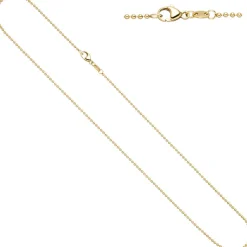 1,5mm Kugelkette Kette Halskette Halsschmuck 585 Gold Gelbgold 42cm