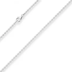 2,5mm Kugelkette Silberkette Collier Halskette aus 925 Silber 50cm
