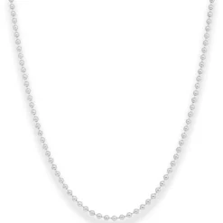 2,5mm Kugelkette Silberkette Collier Halskette aus 925 Silber 80cm