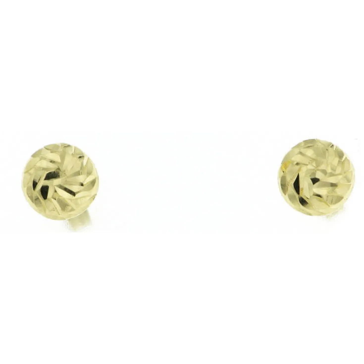 6mm Kugel Ohrstecker Stecker Ohrschmuck 750 Gold Gelbgold diamantiert