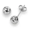 6mm Kugel Ohrstecker Stecker Ohrschmuck 750 Gold Weißgold diamantiert