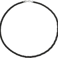 4,1mm Lederkette Kette Halskette Halsschmuck braun 925 Silber 45cm