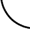 3,8mm Lederkette Kette Halskette Halsschmuck schwarz 925 Silber 45cm