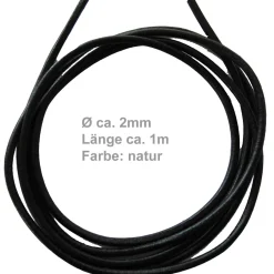 2mm Lederschnur Lederkette aus braunem Leder Lederschmuck, 100cm