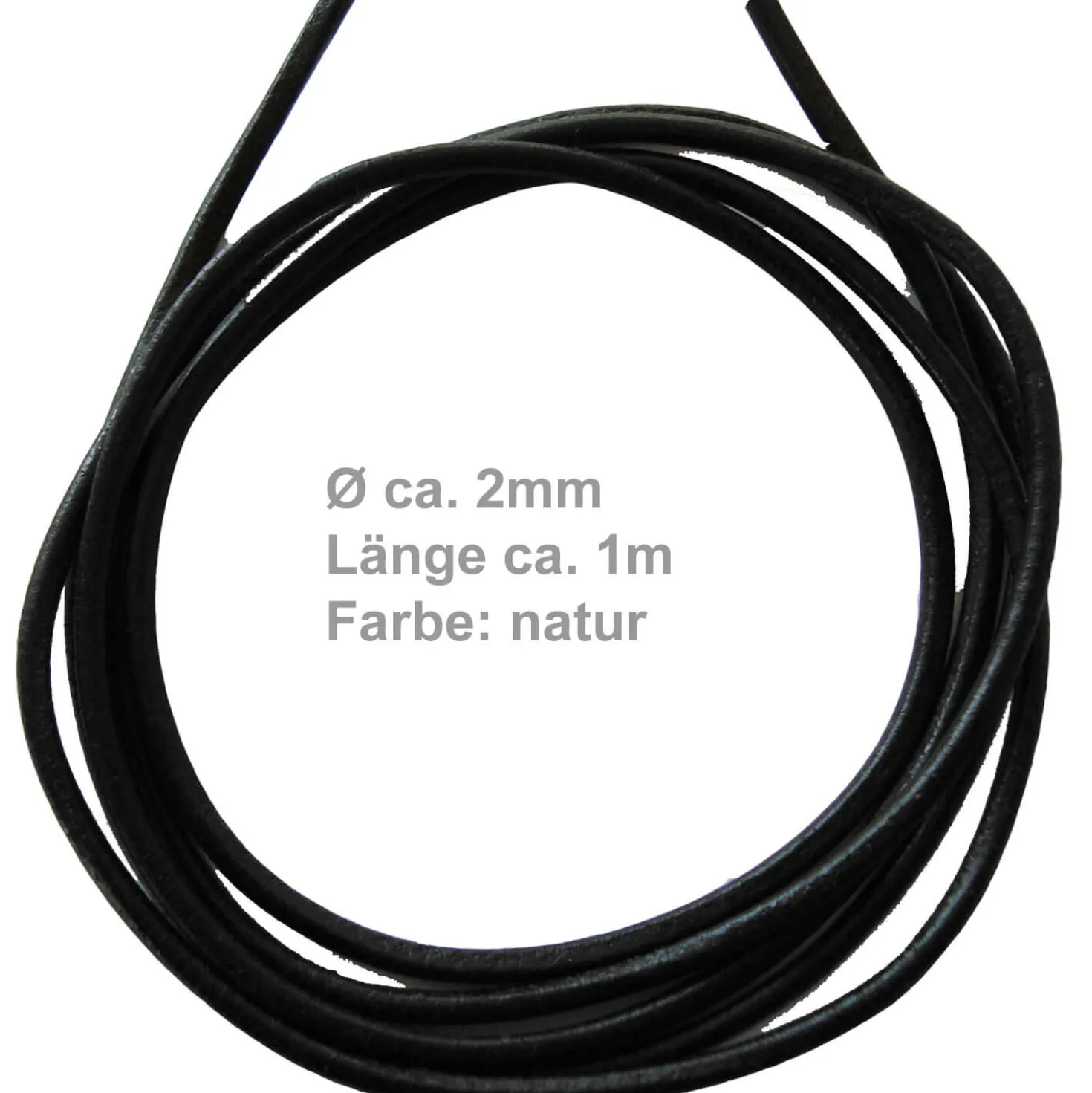 2mm Lederschnur Lederkette aus braunem Leder Lederschmuck, 100cm