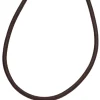 2mm Lederschnur Lederkette aus dunkelbraunem Leder Lederschmuck, 100cm