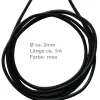 2mm Lederschnur Lederkette aus rosanem Leder Lederschmuck, 100cm