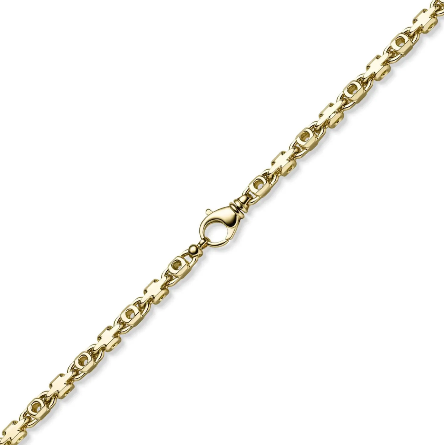 6,5mm Monte Carlo Armband Armkette aus 585 Gold Gelbgold massiv 22cm