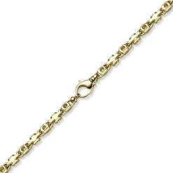 6,5mm Monte Carlo Armband Armkette aus 585 Gold Gelbgold massiv 22cm