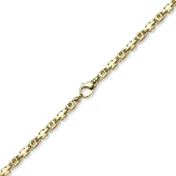 6,5mm Monte Carlo Kette Halskette aus 585 Gold Gelbgold massiv 65cm
