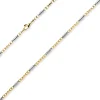 2,5mm Monte Carlo Kette Halskette aus 585 Gold Gelbgold Weißgold massiv 55cm