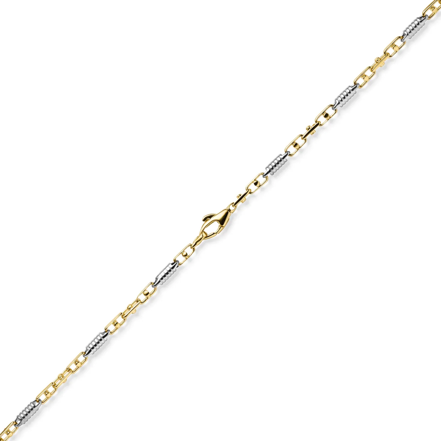 2,5mm Monte Carlo Kette Halskette aus 585 Gold Gelbgold Weißgold massiv 60cm