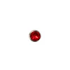 2,2mm Nasenpiercing Nasenstecker, Kristall rot, Edelstahl, Damen