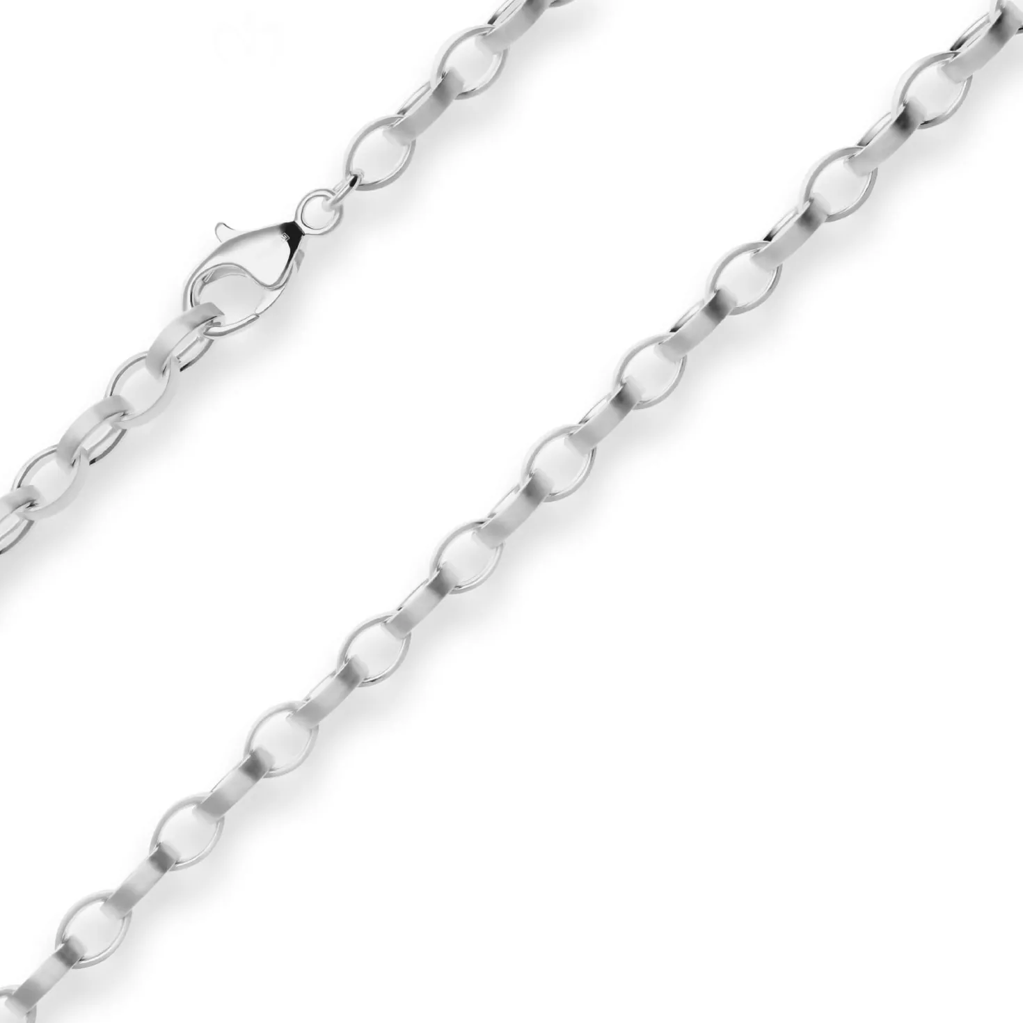 6mm Nautica-Kette Silberkette Collier Halskette aus 925 Silber matt 42cm