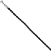 2,9mm Nylonkordel schwarze Kette aus Edelstahl Halsschmuck, 70cm