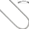 7mm ovale Königskette Kette Collier Halskette Halsschmuck aus 925 Silber, 45cm
