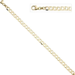 6,6mm Panzerarmband Armband Armkette Armschmuck aus 333 Gold Gelbgold 19cm
