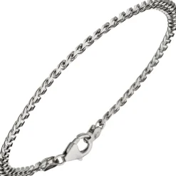 3,6mm Panzerarmband Armband Armkette aus 925 Silber rhodiniert 19cm