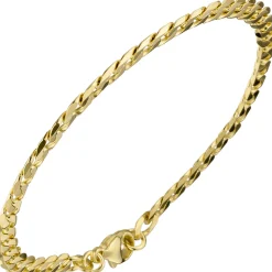 4,6mm Panzerarmband Armband Armschmuck aus 333 Gold Gelbgold 19cm