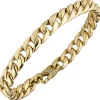 7,7mm Panzerkette Armband Armkette aus 585 Gold Gelbgold 21cm Armschmuck Herren